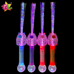 Giocattoli Più Popolari 2026: Bacchetta in Fibra Ottica Luminosa a Forma di Capibara con Animali in Plastica Blu, Rosa, Viola, Marrone - Giocattoli LED - Product Image 2