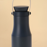 Bouteille d'eau isotherme portable transfrontalière en acier inoxydable 304 à double paroi, en forme de bowling, isolation thermique 6-12 heures