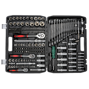 Socket Wrench <b>Set</b> Ratchet <b>Tool</b> Kit Combination Wrench <b>Set</b> Mechanics Hand <b>Tools</b> Portable Case for Garage Workshop Repair - Product Image 1