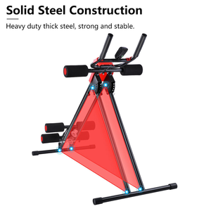 Kích thước lớn <span class=keywords><strong>AB</strong></span> huấn luyện viên có thể gập lại nhà tập thể dục điện máy ép <span class=keywords><strong>AB</strong></span> tàu lượn với LCD hiển thị kim loại bụng Coaster huấn luyện viên - Product Image 3