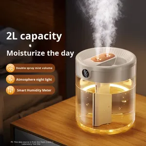 Humidificateur 2L pour la maison, petit, silencieux, pour chambre à coucher, prise USB, pour femmes <span class=keywords><strong>enceintes</strong></span>, bébés, bureau, bureau - Product Image 4