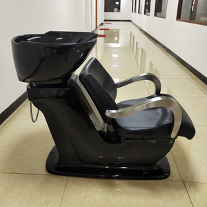 Vente directe usine : Lit de lavage semi-allongé haut de gamme, confortable et électroplaqué, pour salon de coiffure, avec fonction massage - Product Image 3