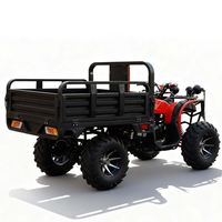 Véhicule utilitaire tout-terrain 200cc, chariot de transport robuste, machine tout-terrain de loisirs, transporteur à essence avec porte-bagages arrière