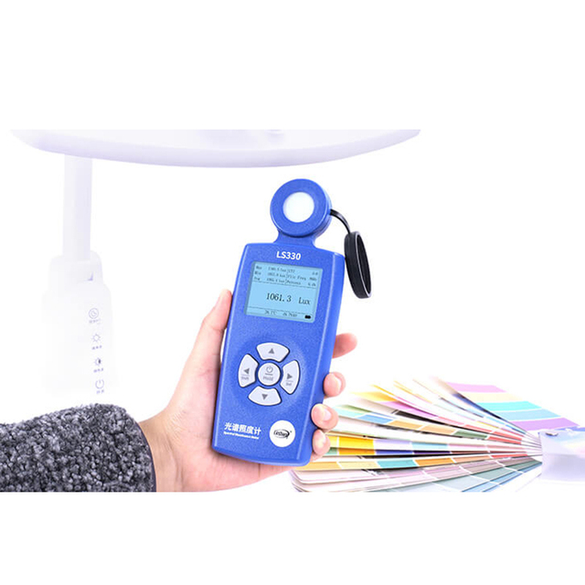 LS330 Spectral Illuminance Meter Measurement of Lux, CCT, UVI and Other Parameters