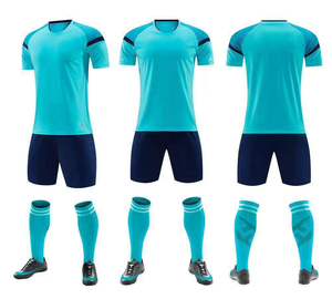 Voetbalshirts met hittetransferdruk, complete set, Thailand, op maat gemaakt, ademend, teamuniformen, korte mouwen. - Product Image 4
