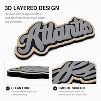 Patchs de transfert thermique en silicone 3D gaufré, lavables, résistants à l'abrasion, à adhérence ferme, personnalisables pour vêtements