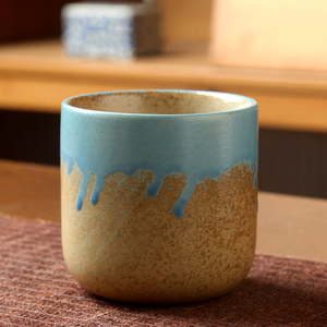 Unique Reactive Glazed Tea Cup Handmade Espresso Coffee Mug 250ML Ceramic Latte Cup - Product Image 6