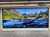 Écran vidéo LCD 55 pouces en promotion, mur d'images 2K, écran publicitaire à cadre ultra-fin 0,88 mm, haute définition pour salle de réunion