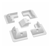 Kit de fixation pour panneau solaire en ABS résistant aux UV, support d'angle sans perçage pour camping-car et caravane
