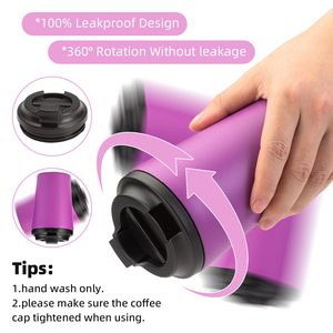 Tasse à café en acier inoxydable de 12 oz, à double paroi, isolée sous vide, avec logo personnalisé, couleur personnalisée, pour boissons chaudes ou froides, idéale pour les voyages en plein air - Product Image 4