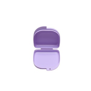Orthodontic Braces Case Plastic Storage <b>Box</b> 75mm Inner Diameter Portable Dustproof With Lid <b>For</b> Tooth Retainer Denture - Product Image 3
