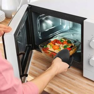 Oven Mitts Heat Resistant Anti-Scalding Non-Slip Gloves with Clips <b>Pot</b> <b>Holder</b> for Cooking and Baking - Product Image 6