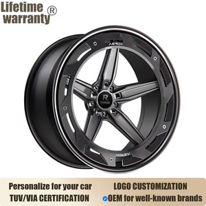 Rines Forjados Aero Multirradio MV AR-500 en Negro Gunmetal Personalizados de 19, 20, 21 y 22 Pulgadas con Borde Profundo para BMW I4 I5 <span class=keywords><strong>Audi</strong></span> E <span class=keywords><strong>Tron</strong></span> - Product Image 1