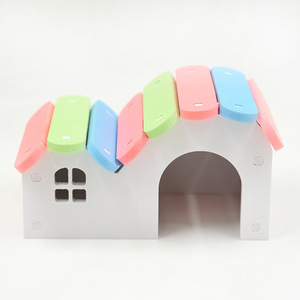 Casa de Juguete para Hámster, Colorida, de PVC, Fácil de Limpiar, Colores Aleatorios - Product Image 3
