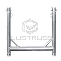 Structure en T en alliage d'aluminium avec capacité de charge de 50 kg pour suspendre des lumières, des enceintes, des équipements de DJ sur scène - Certifiée TUV, durable et résistante aux charges lourdes