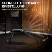 Banc d'haltères réglable Banc de musculation pliable pour entraînement physique multifonctionnel