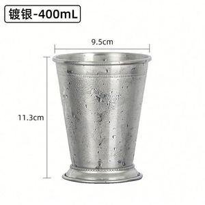 Vaso Térmico de Acero Inoxidable de 400 ml con Tapa, Estilo Europeo Moderno, para Mojito, Mint Julep, Mantiene la Temperatura de 6 a 12 Horas, Ideal para Regalo - Product Image 4