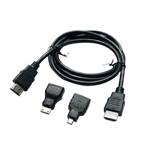 Câble adaptateur HDMI 3-en-1 Mini Micro HDMI avec fil de cuivre pour connexion TV - Product Image 3