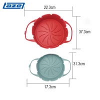 TAZE Doublures en silicone réutilisables sans BPA, adaptées aux aliments, pour friteuse à air, compatibles lave-vaisselle, accessoires de four pour plats et moules de cuisson HI96