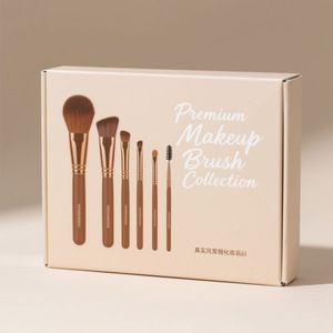 Boîte en papier rectangulaire auto-érectible pour cosmétiques (rouge à lèvres, brillant à lèvres) avec impression couleur personnalisée et logo, écologique, vente en gros - Product Image 4