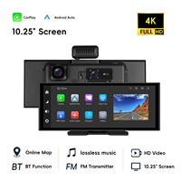 Écran tactile Incell 11,4 pouces, écran CarPlay, DVR 3 canaux, CarPlay sans fil, autoradio portable, Android Auto, BT, WIFI, GPS, vente en gros