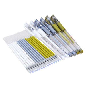 Bolígrafo metálico de arte resaltador de color dorado, <span class=keywords><strong>cartulina</strong></span> negra, bolígrafo de ganchillo blanco - Product Image 5