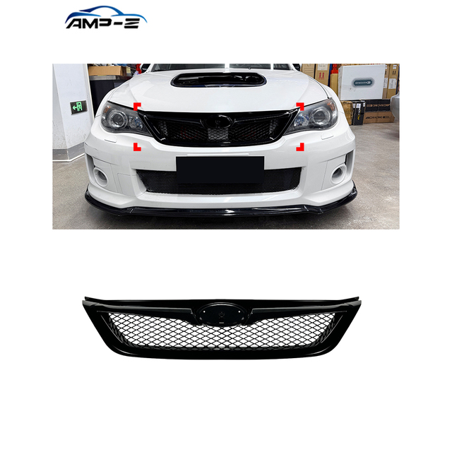 AMP-Z Impreza ABS Gloss Black Front Bumper Grille for Subaru Impreza WRX STI 2011-2014 Car Accessories