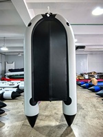 Bateau pneumatique en PVC avec plancher en aluminium ou bateau rapide marin pour 6 personnes ou bateau de pêche en PVC