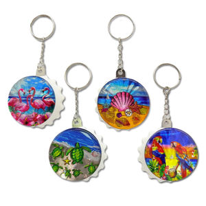 מגנטים מתכתיים אפוקסי אלומיניום מקרר רדיד מגנט פלוריידה חוף סצנה מזכרת נייר - Product Image 4