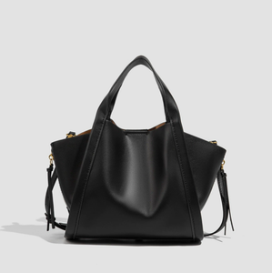 Brown Solid Color Retro Tote Bag PU Portable Shoulder Handbag Crossbody <b>Purse</b> <b>with</b> Side <b>Zip</b> Design for Daily Commuting - Product Image 6