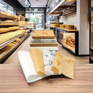 Papel de Pergamino Personalizado con Logotipo, Doble Cara, Ecológico, Resistente al Calor, Impermeable, Reciclable, Apto para Alimentos, Hecho de Pulpa de Madera Sin Recubrimiento - Product Image 1