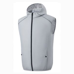 Stock Summer Men Women Windproof Short <b>Cooling</b> <b>Jacket</b> with USB Skin Suit for Working Fishing Camping - Product Image 3