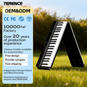 TERENCE V20 Clavier d'orgue électrique pliable, <span class=keywords><strong>piano</strong></span> numérique, 88 touches, contrôleur MIDI pour étudiants et débutants - Product Image 1