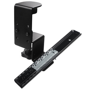 Support coulissant réglable pour clavier d'ordinateur, plateau d'extension de bureau, fixation sur table, en acier laminé à froid, pour tiroir - Product Image 2