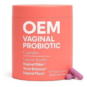 Cápsulas de Probióticos Vaginales, Mezcla de Prebióticos para Equilibrio del PH, Salud Vaginal Femenina, Olor Vaginal, Flora, Píldoras, Dosis Disponible - Product Image 1