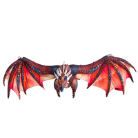 Décoration de vacances Modèle animal gonflable Dragon gonflable rouge suspendu