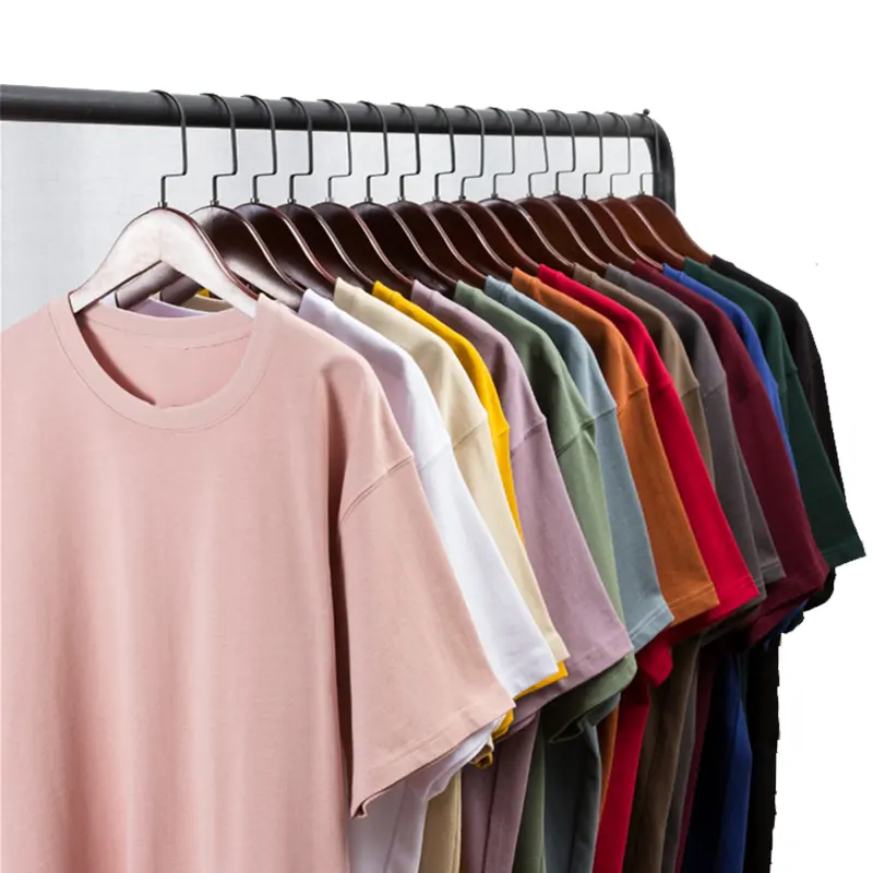 High Quality Cotton 190gsm 19 Colors Men Women Customizable Blank Casual T Shirt Men's T-shirt