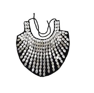 Trending Cowrie Shell Hand Embroidered <b>African</b> <b>Necklace</b> Embroidered <b>African</b> <b>Necklace</b> New Arrival Colorful Embroidery <b>Necklace</b> - Product Image 4