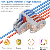250V 32A Push-On Connecteur rapide Bornier électrique Connecteur de fil d'alimentation