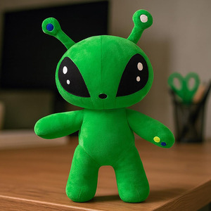 Juguete de Peluche de Criatura Verde Alienígena, Almohada Suave, Figura de Muñeco, Decoración para Niños Coleccionistas, Muñeco Alienígena CPC al por Mayor para Niños - Product Image 2