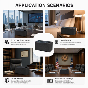 Boîte à mouchoirs moderne avec masque sonore anti-enregistrement pour tables <span class=keywords><strong>de</strong></span> conférence, solution <span class=keywords><strong>de</strong></span> sécurité pour entreprises et bureaux gouvernementaux - Product Image 3