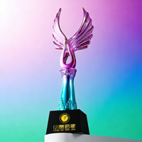 Trophée cube en résine acrylique personnalisé, gravé au laser, impression UV, logo personnalisé, souvenir pour danseur exceptionnel, vente en gros