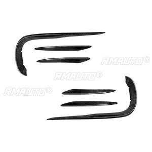 6 Piezas de Fibra de Carbono para Parachoques Delantero, Divisor de Aire, Rejilla de Admisión, Cubierta Decorativa para Mercedes Benz Clase E W211 W212 W213 2017-2020 - Product Image 3