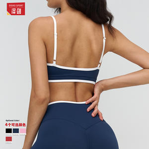 ดิสโก้ สปอร์ตสปอร์ตบราผู้หญิงคอวียูก้าวิ่งระบายอากาศได้ไนลอนสแปนเด็กซ์ EWX9528-2 - Product Image 4