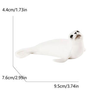 Nouveauté transfrontalière : Figurines d'animaux marins à assembler : Phoque, Loutre, Pieuvre, Salamandre, Seiche, Anémone, Jouet escargot vivant - Product Image 2