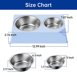 Bol chauffant thermostatique pour animaux de compagnie 2 en 1, bol à eau pour animaux de compagnie en acier inoxydable isolé anti-gel - Product Image 2