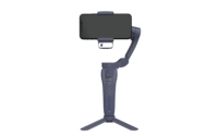 Stabilisateur de cardan 3 axes avec trépied, suivi de visage IA, lumière d'appoint, perche à selfie, support de téléphone portable et tige d'extension intégrée à 360°