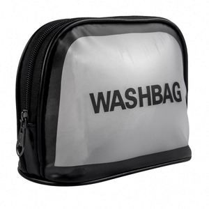 Customized Logo Waterproof PVC Cosmetic Bags Frosted Clear Plastic <b>Toiletry</b> <b>Storage</b> Bags - Product Image 6