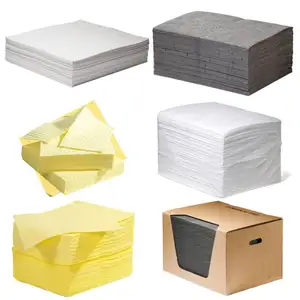Oil And Liquid Universal Sheets/Pads Spill Control Absorbent Pad Chemical Products Hazardous Loose Pulp Pads
