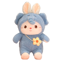 Conejo Kawaii se transforma en cordero, cerdo, Rana, elefante de peluche, conejo del zodiaco, muñeca, regalo para niños para niñas